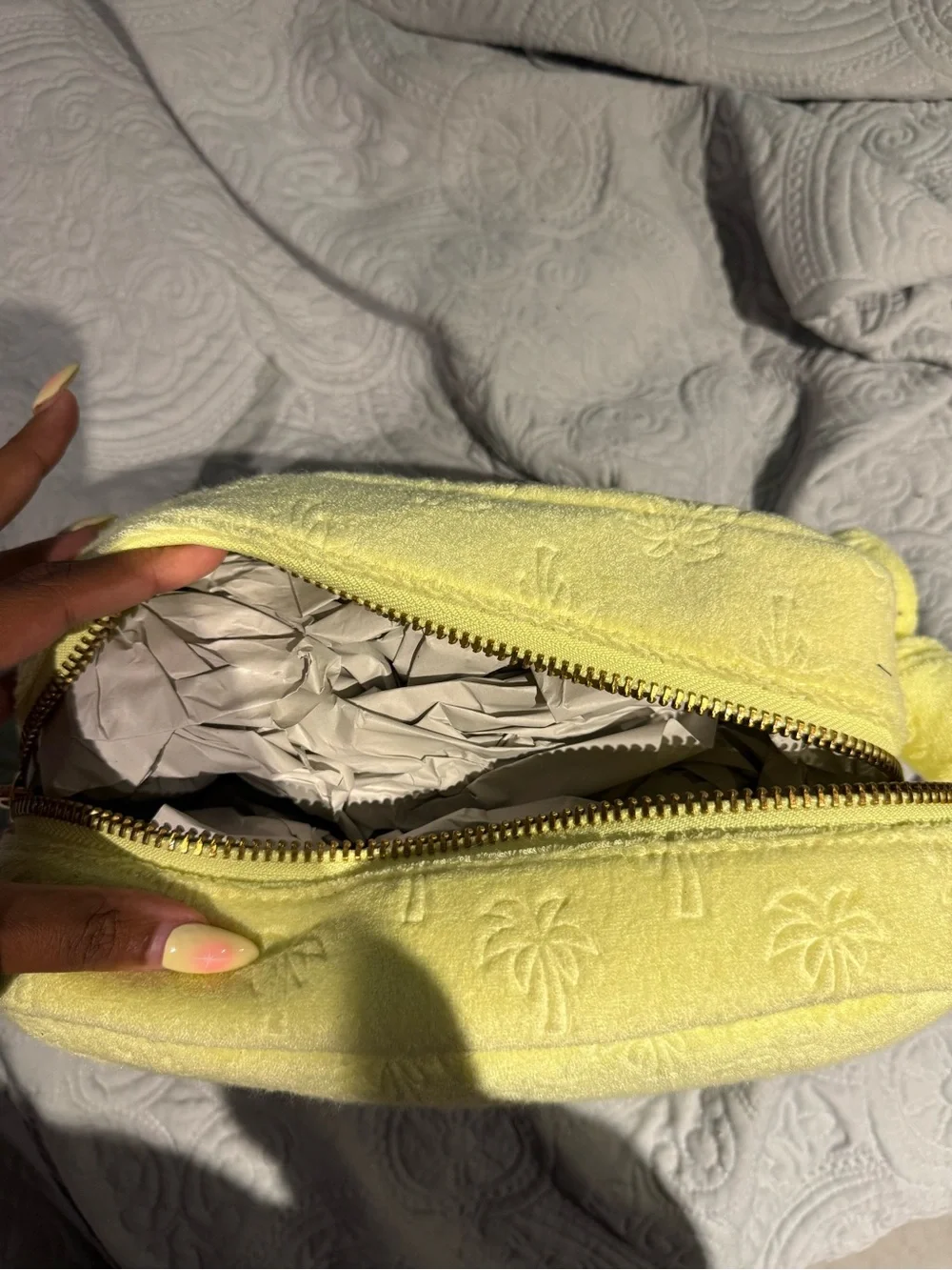 Stoney Clover x Target Yellow Palm Tree Cosmetic Bag
